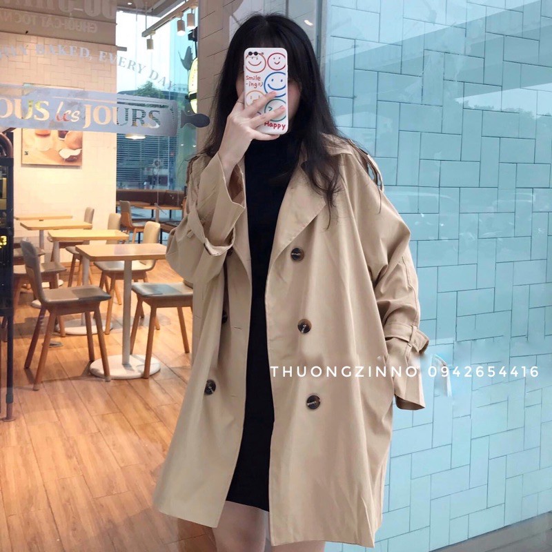 [Ảnh thật/Video] Áo Mangto kaki dáng dài Áo khoác ngoài | BigBuy360 - bigbuy360.vn