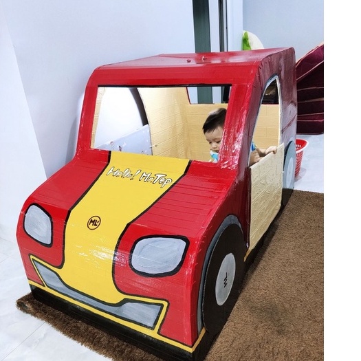 Tấm 50x100cm, 50x50cm Combo giấy carton 3mm 3 lớp, 6mm 5 lớp làm mô hình, giáo cụ mầm non STEAM, đóng thùng