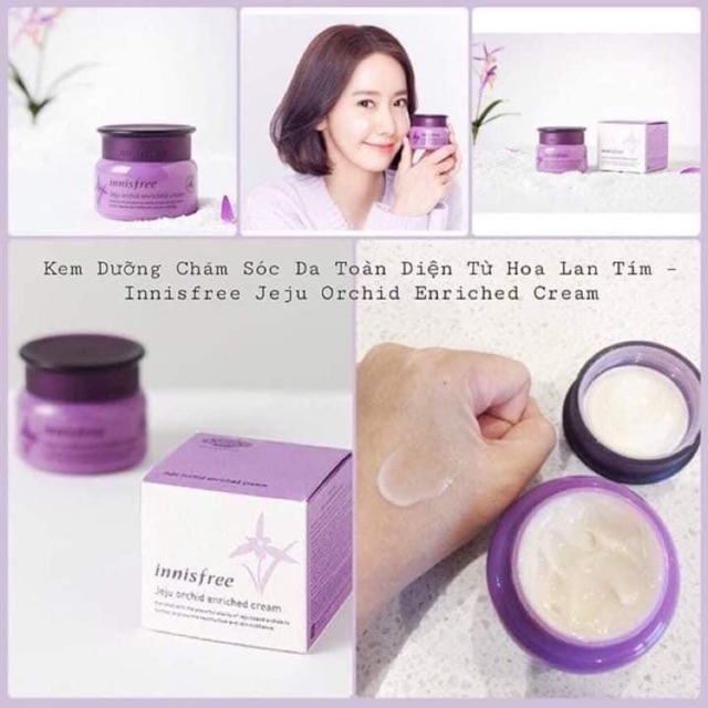 KEM DƯỠNG DA PHONG LAN TÍM INNISFREE ORCHID ENRICHED CREAM