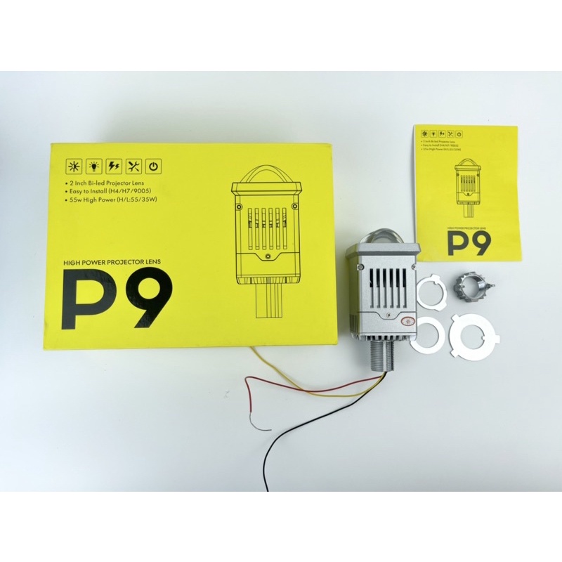 Bi cầu led mắt ếch 55W có trợ pha. Chân đa năng đui xoáy