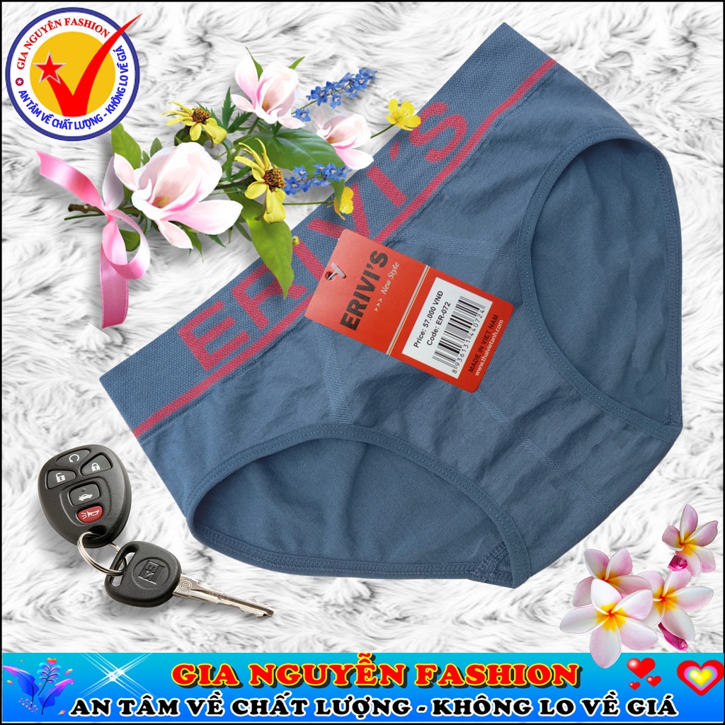 Combo 5 Quần lót nam DỆT KIM KHÔNG ĐƯỜNG MAY - Hàng Erivis Việt Nam