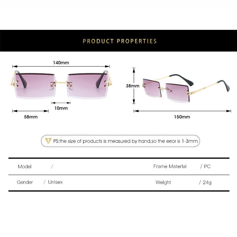 Kính Mát Không Gọng Thời Trang 2022