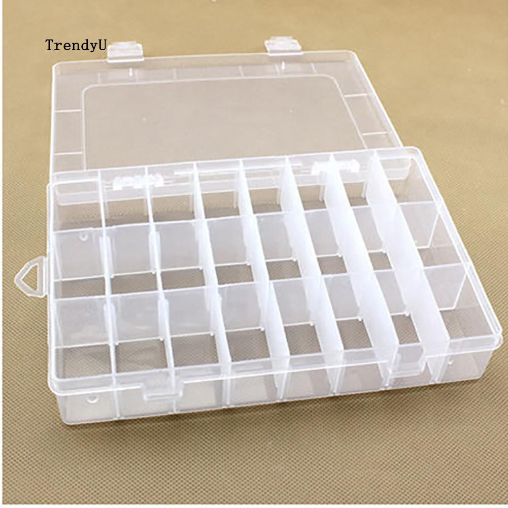 Hộp Nhựa 24 Ngăn Đựng Trang Sức Tiện Lợi