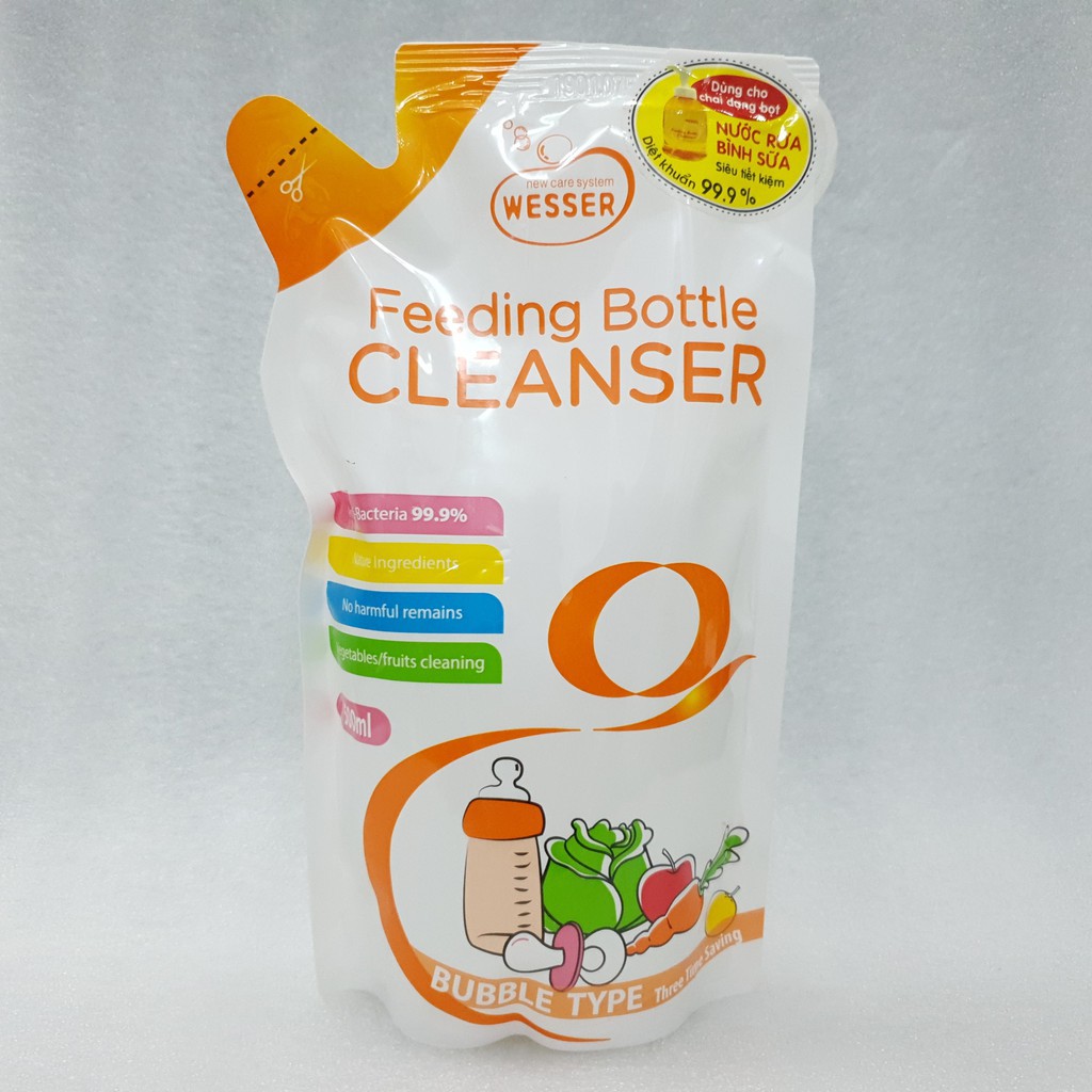 Nước rửa bình sữa Wesser 500ml