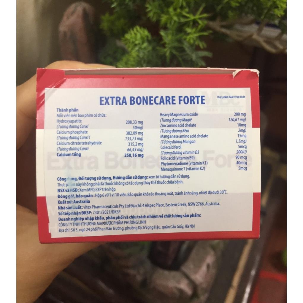 [GIÁ GỐC] Extra Bonecare Forte bổ sung vitamin cho xương chắc khỏe - Hộp 60 viên