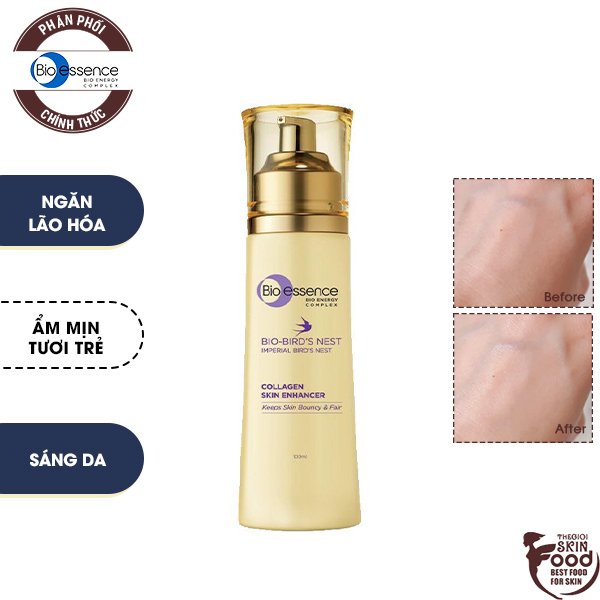 Nước Hoa Hồng Tinh Chất Tổ Yến Bio-essence Bio-Bird's Nest Collagen Skin Enhancer 100ml