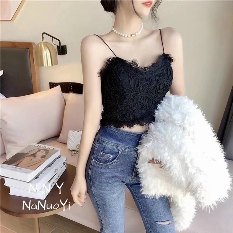 Áo 2 dây Bra Ren xịn