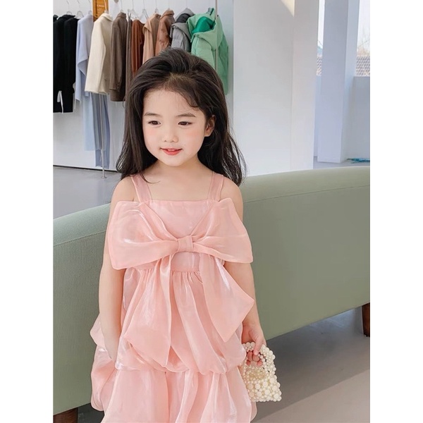Váy hồng voan tơ-HÀNG SALE KO ĐỔI TRẢ