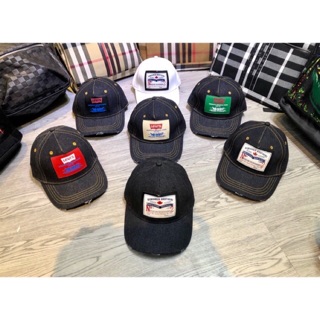 Mũ lives vải bò nam nữ dập logo thời trang.