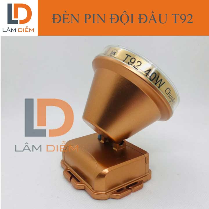 ĐÈN PIN SẠC ĐỘI ĐẦU KÍN NƯỚC SIÊU SÁNG HIỂN THỊ % PIN 3 CHẾ ĐỘ T92-T95-T98
