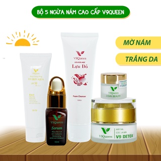 KEM NÁM TÀN NHANG V9QUEEN, BỘ DƯỠNG TRẮNG DA MỜ THÂM NÁM TÀN NHANG