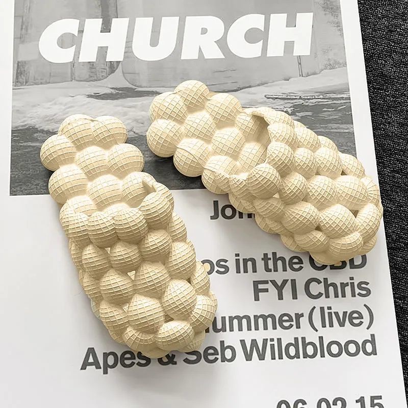 Oeteo Dép Đi Biển Mũi Tròn Chống Trượt Sáng Tạo Cho Nam Nữ