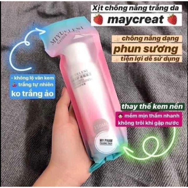 Xịt chống nắng May create