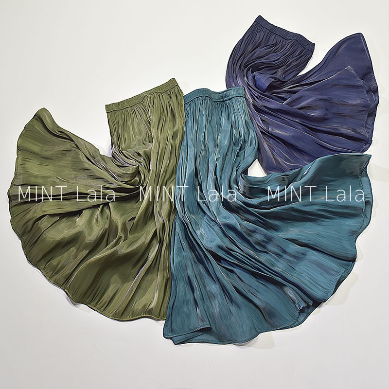 Chân Váy Organza Nhũ Óng Dáng Dài Sang Trọng - MINT Lala