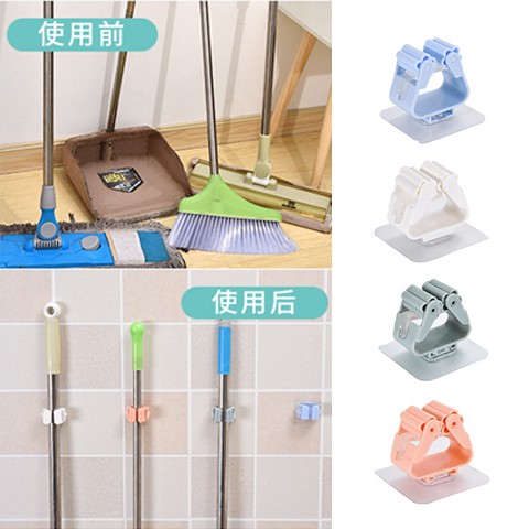 Không đánh dấu Mop Clip Miễn phí thủng Giá treo chổi