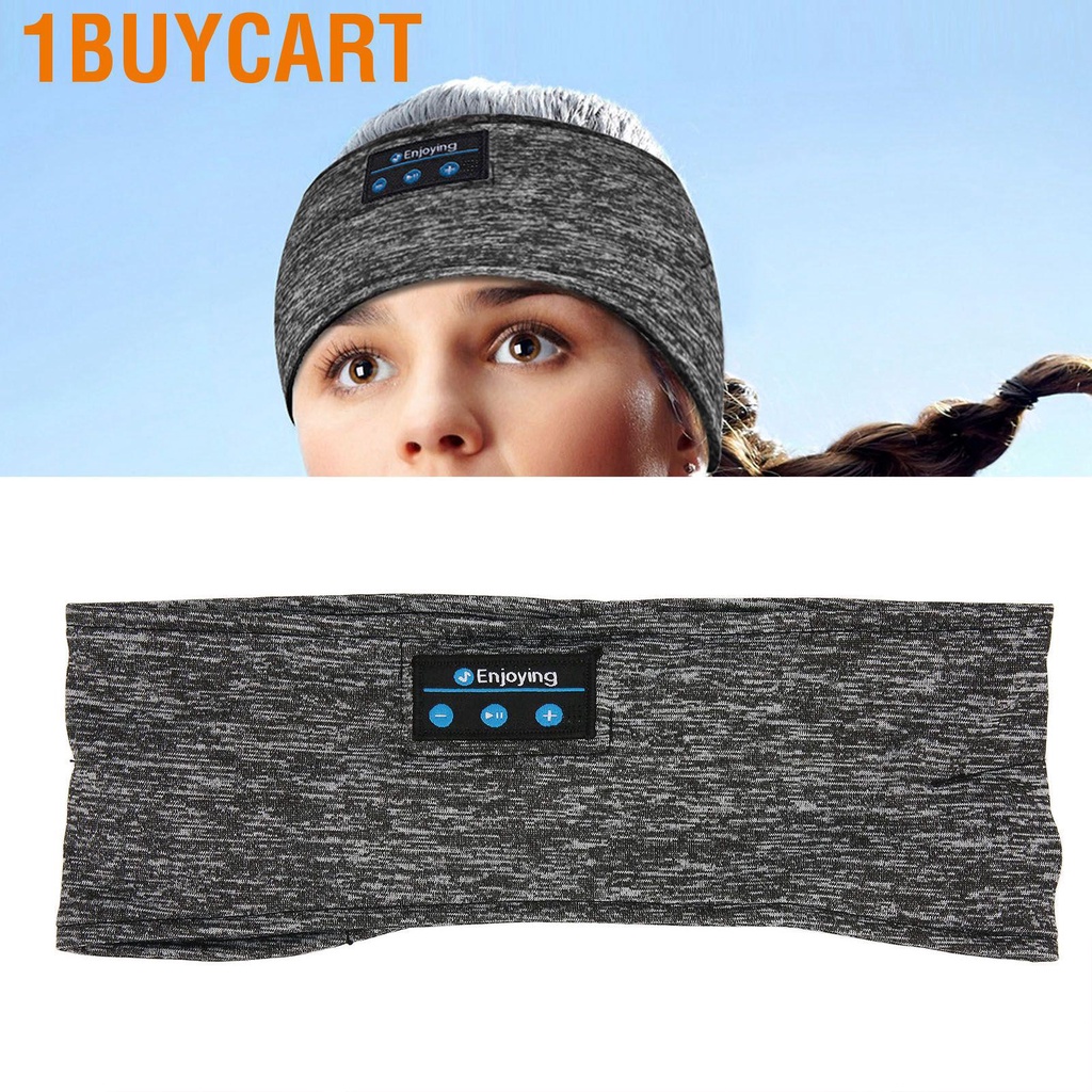 1buycart Wireless Sleep Headphones Ultra Thin HD Stereo Speakers Bluetooth Sports Headband for Sleeping Workout