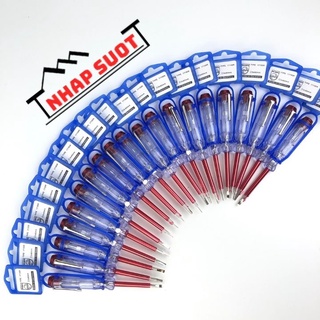 Bút Thử Điện 14cm Thân Đỏ Đầu Thử Cứng (mua 20 cái trở lên để được ưu đãi)