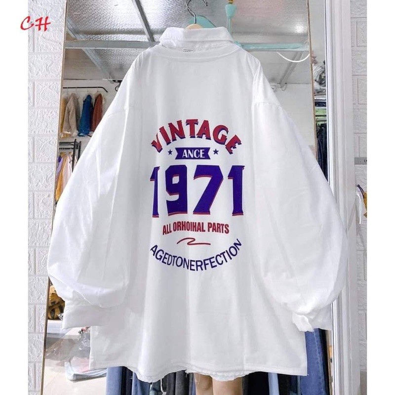 Áo Vintage nỉ bo hai mặt CH11
