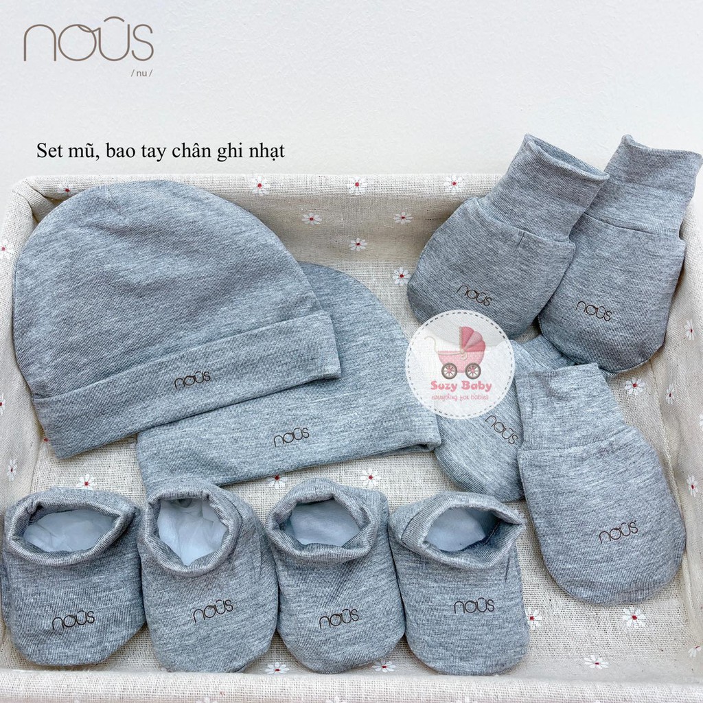 Set phụ kiện mũ bao tay chân petit nous