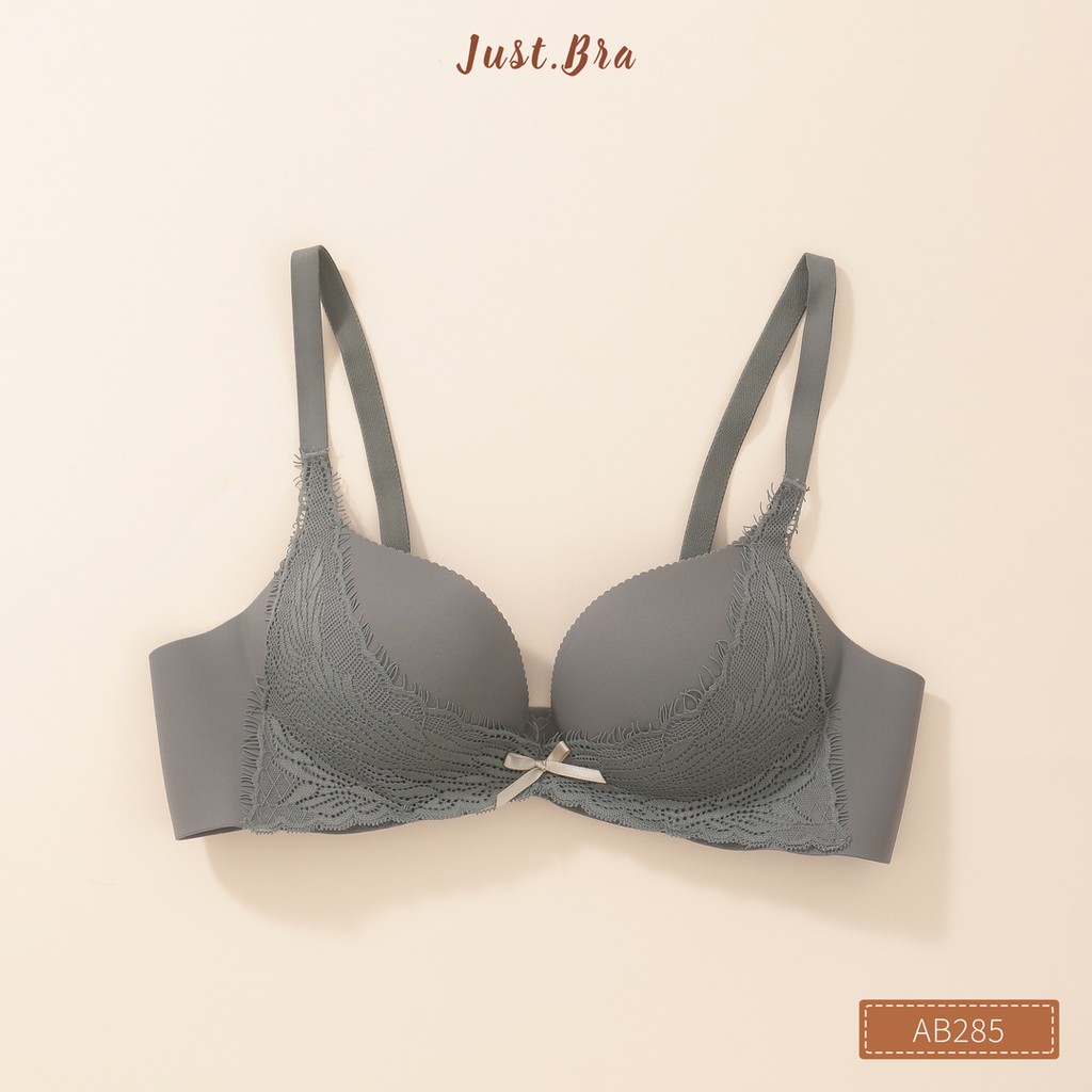 Áo ngực Just Bra mềm mịn mix ren thanh lịch, lên form xinh xắn AB285 | BigBuy360 - bigbuy360.vn