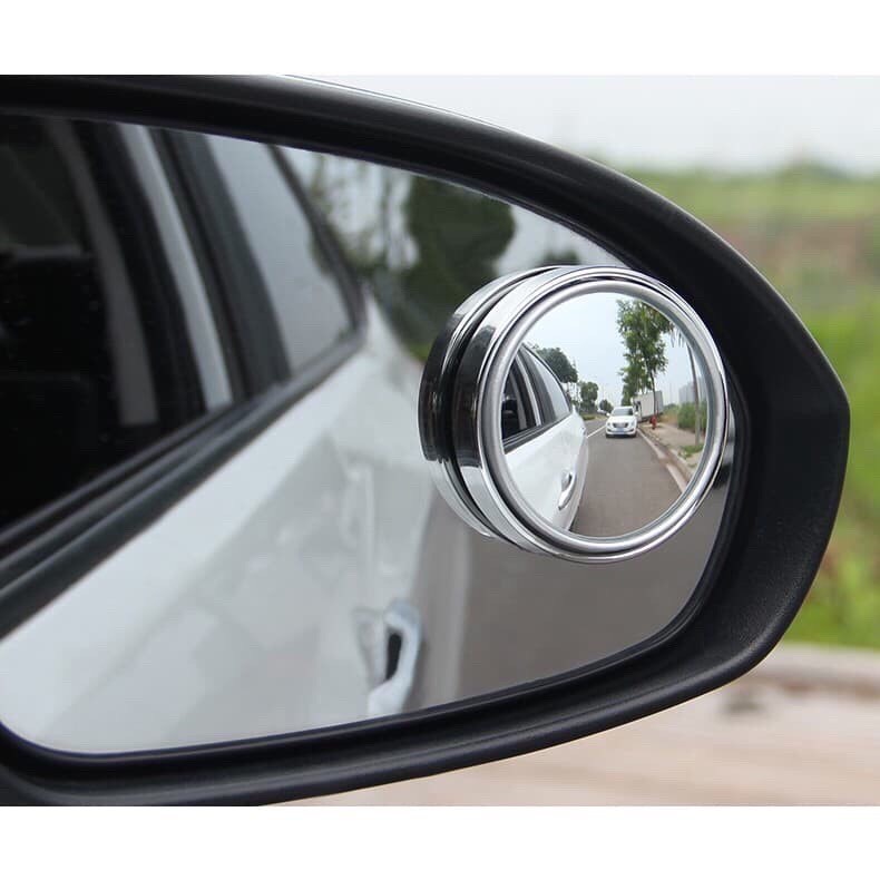 Gương Cầu Lồi Gắn Kính Hậu Ô tô Xoay 360 Xóa Điểm Mù