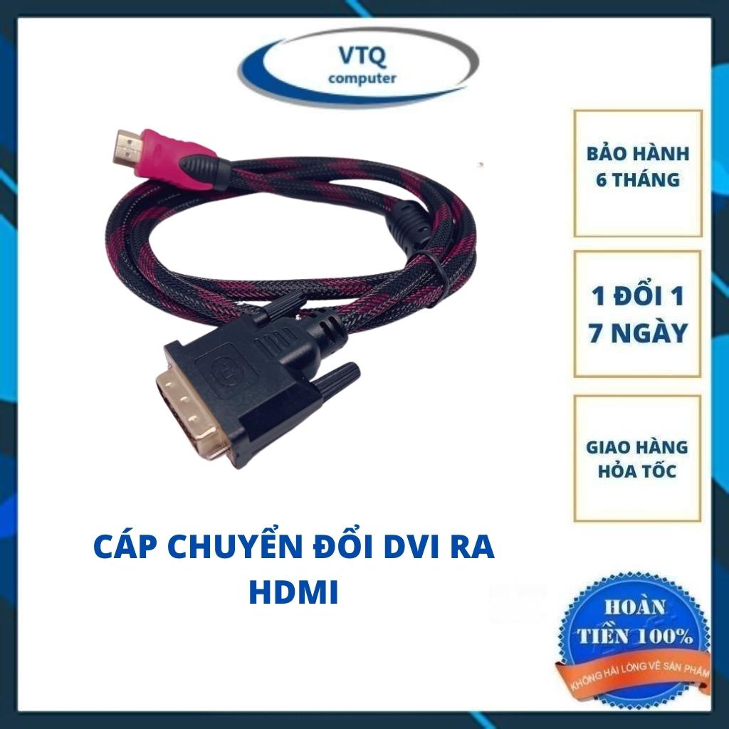 Cáp chuyển DVI 24+1 ra HDMI dài 1.5m