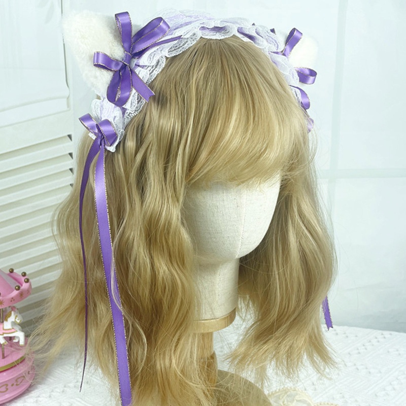 Kẹp Tóc Phối Ren Hoa Phong Cách Lolita Dễ Thương
