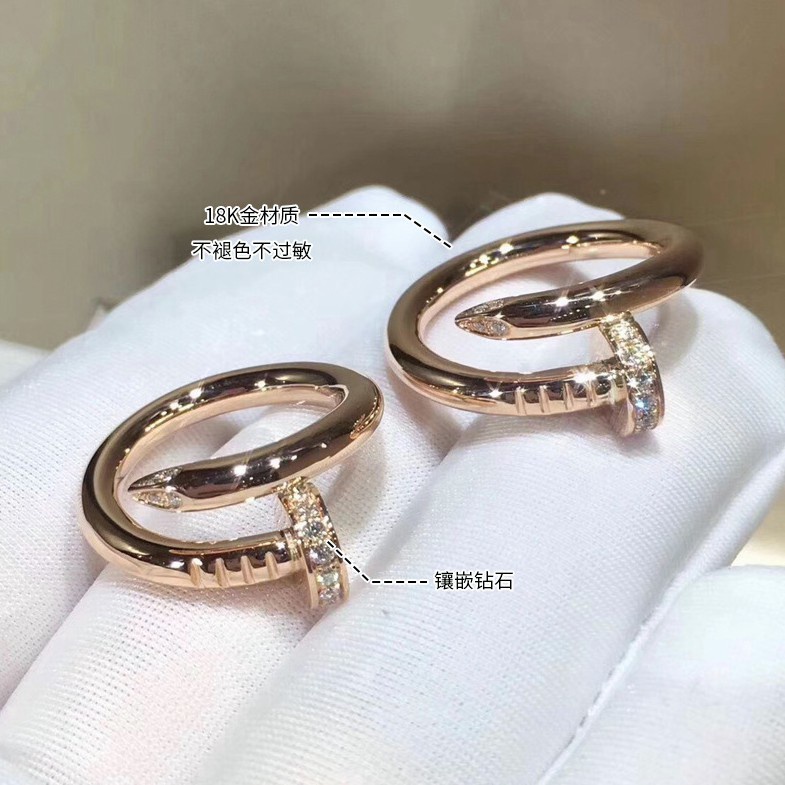 Nhẫn Mạ Vàng Hồng 18k Đính Đá Sang Trọng