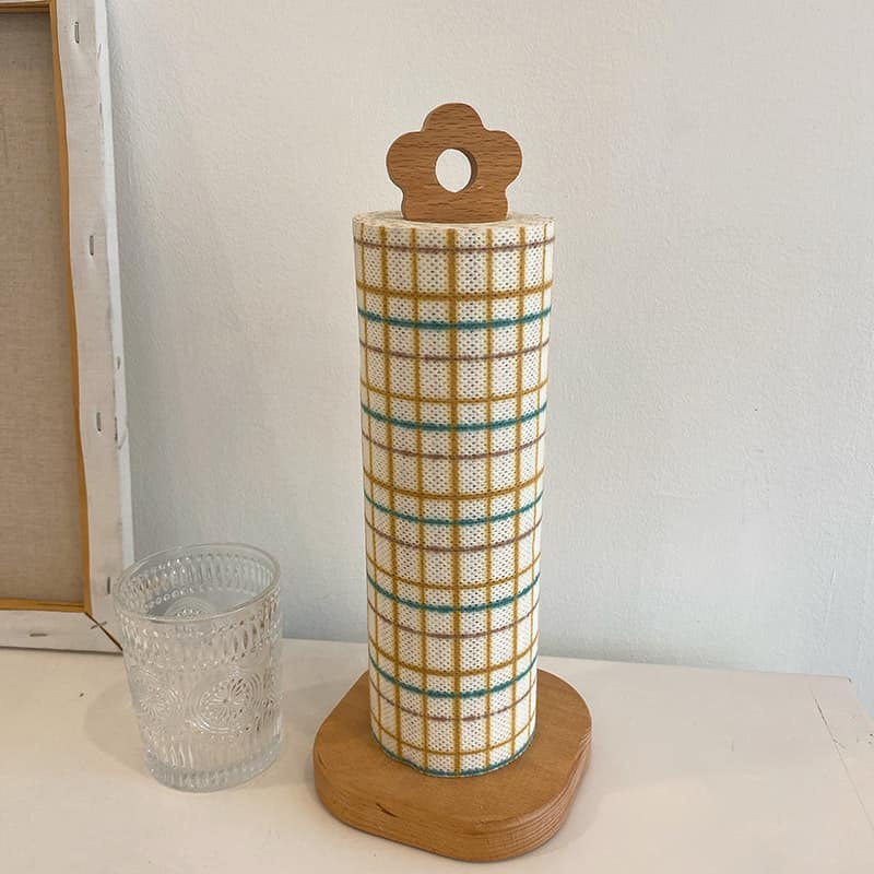 Giá gỗ treo ly, cốc 6 móc Vintage