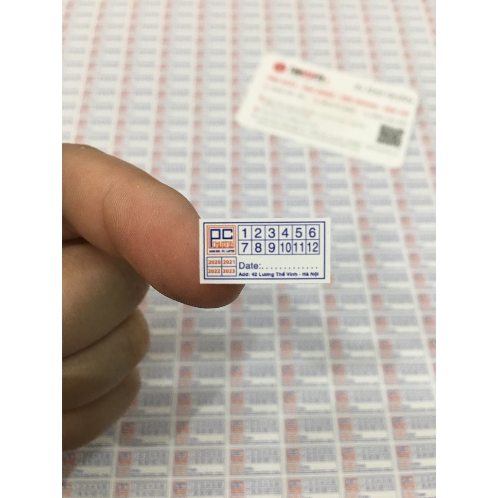 In tem bảo hành, tem vỡ, tem niêm phong theo yêu cầu