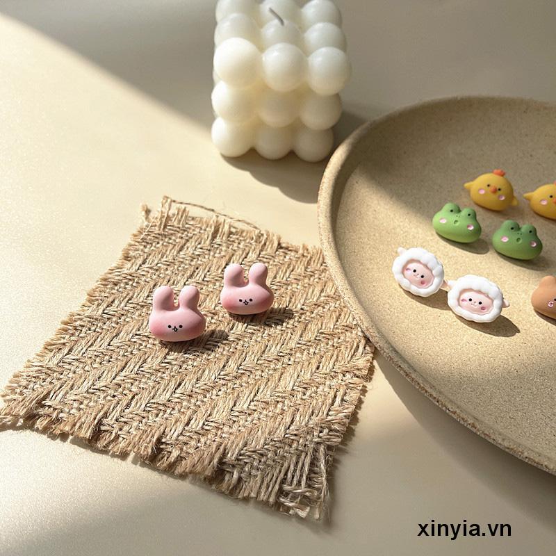 Khuyên Tai Bạc 925 Hình Động Vật Dễ Thương