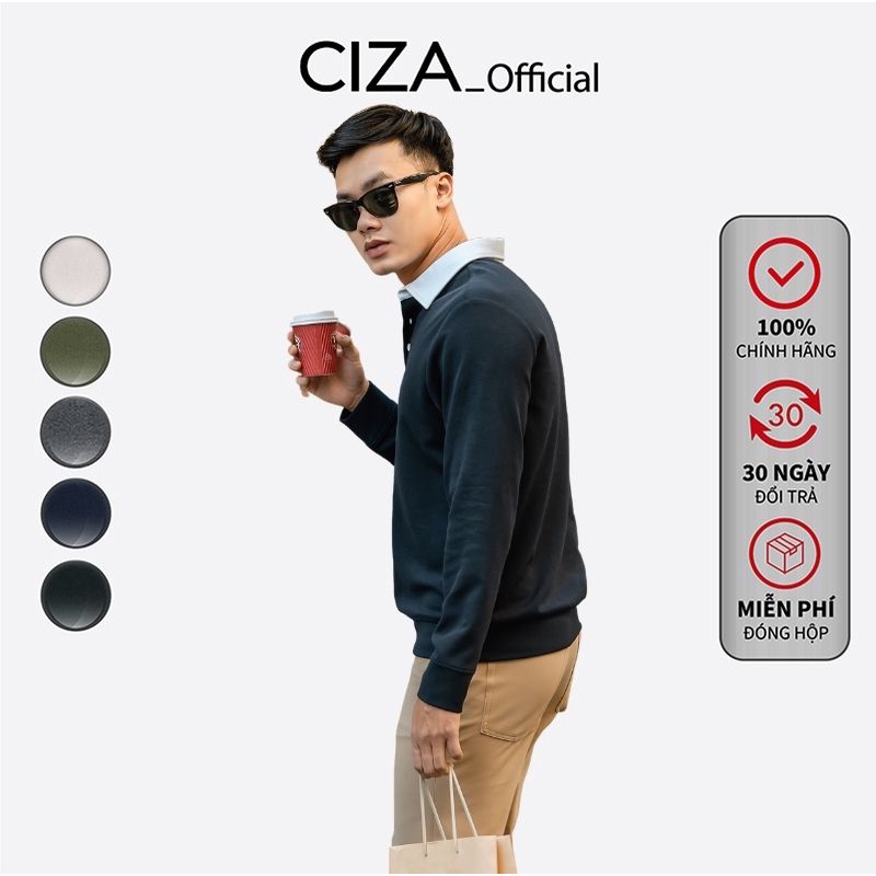 [Mã LTP50 giảm 50000 đơn 150000] Áo Polo Nam Dài Tay Giữ Nhiệt CIZA APDR10 | BigBuy360 - bigbuy360.vn