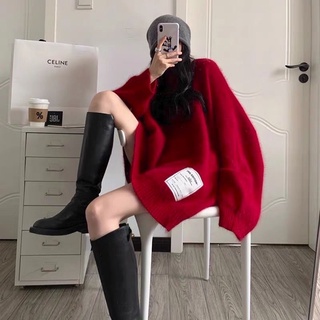Áo len có mũ form rộng