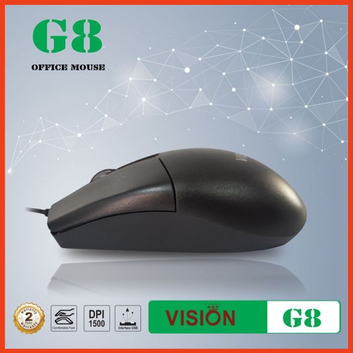 Chuột Máy Tính Có Dây Vision G8 Dùng Văn Phòng