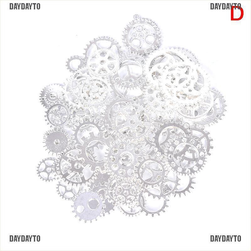 Set 70 Mặt Dây Chuyền Hình Bánh Răng Kim Loại 100Gram DIY