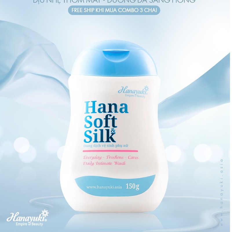 DUNG DỊCH VỆ SINH PHỤ NỮ HANAYUKI- HANA SOFT SILK