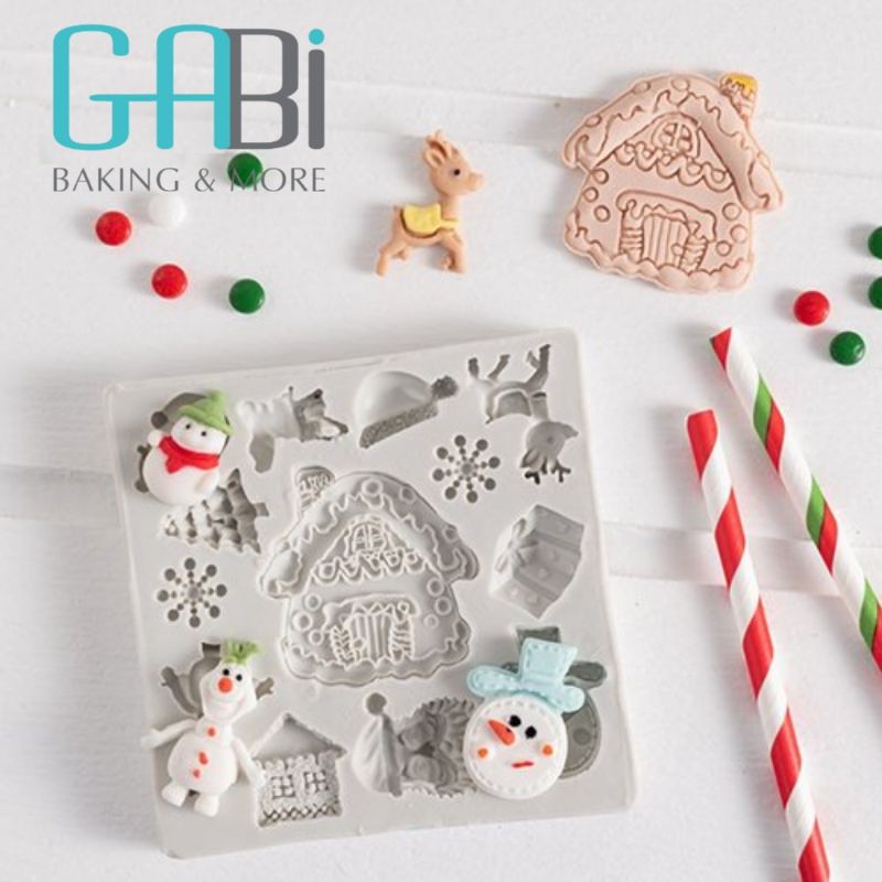 Khuôn fondant chủ đề Noel D006
