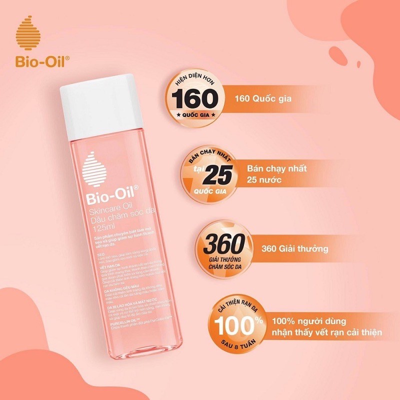 Bio-Oil Giảm rạn da và làm mờ sẹo 25ml/60ml/125ml