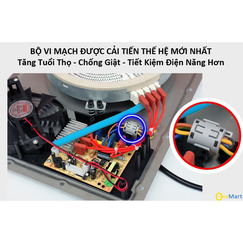 Bếp hồng ngoại 2 vòng nhiệt cao cấp HR2015  made in Thái Lan