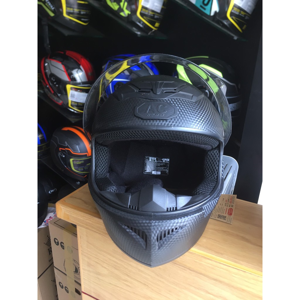 Mũ bảo hiểm fullface AC 136 Full Carbon