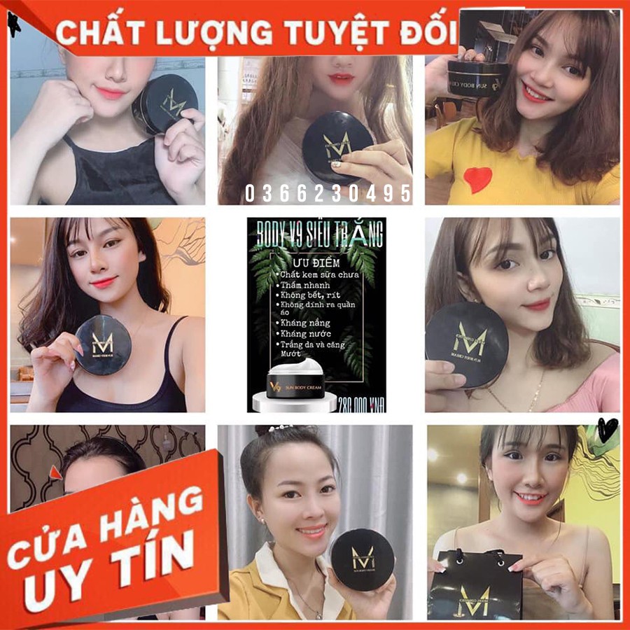 XẢ HÀNG [chính hãng] KEM BODY V9 DƯỠNG TRẮNG BODY | BigBuy360 - bigbuy360.vn