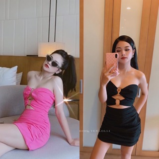 VÁY BODY NHÚM CUT-OUT HÀNG THIẾT LẾ