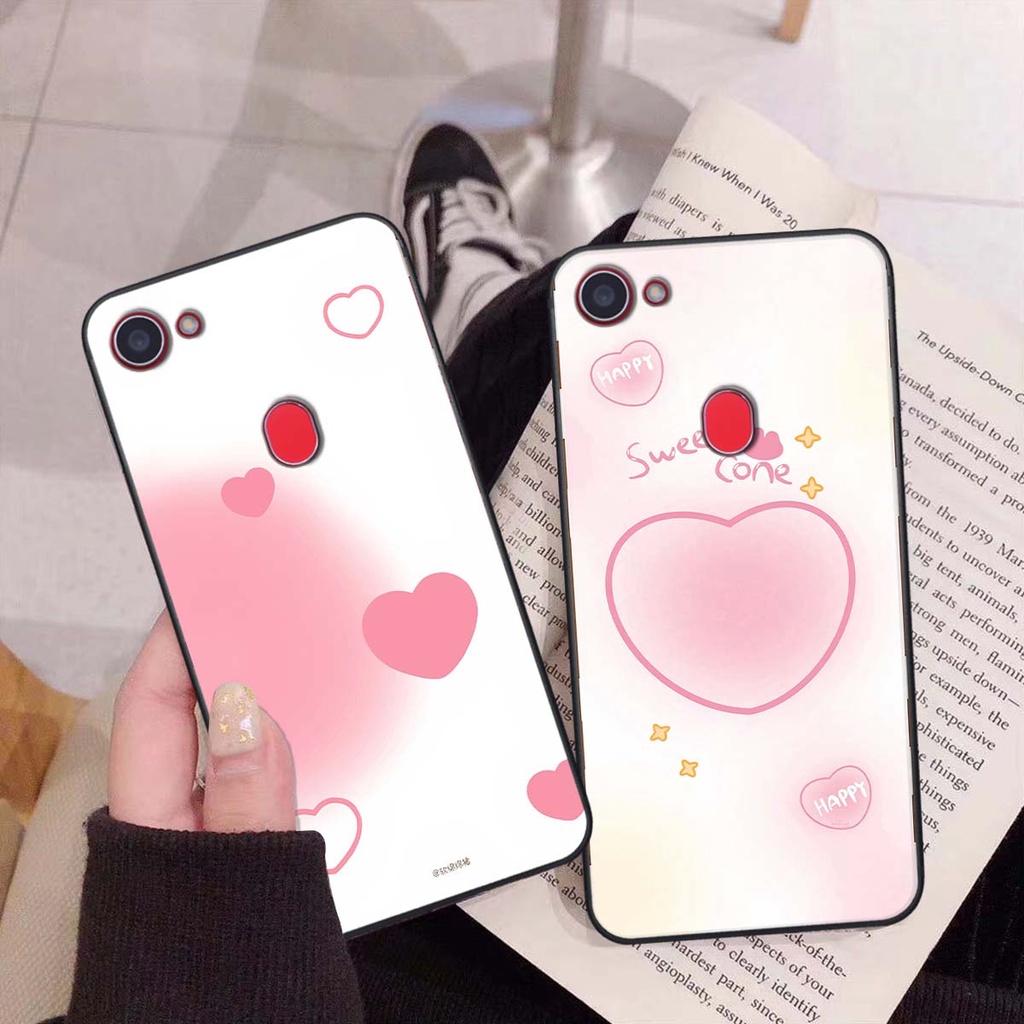 Ốp Oppo F5 / F5 Youth / F7 in hình trái tim, caro kẹo ngọt đầy cá tính siêu đẹp siêu chất
