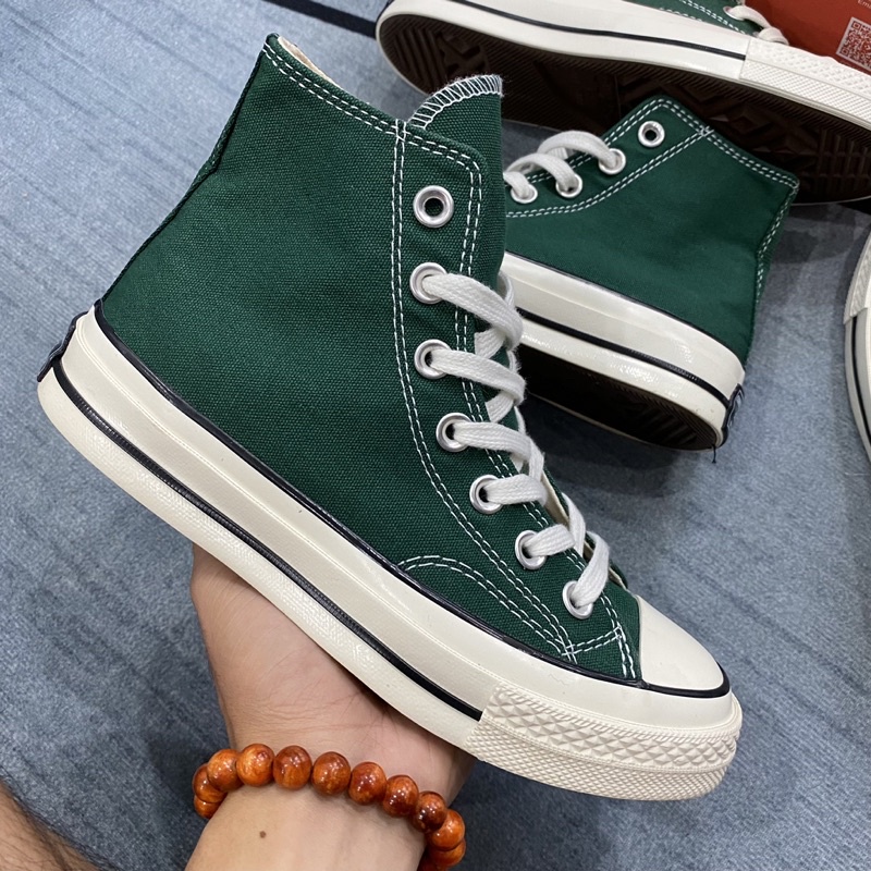 Giày Cv 1970s canvas xanh lá kèm phụ kiện