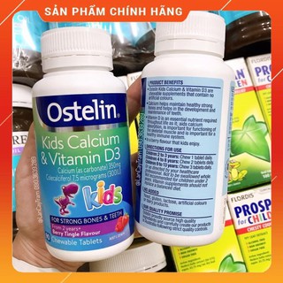Canxi Ostelin Úc Kẹo Khủng Long 🔥𝐍𝐄𝐖🔥 90 viên cho bé từ 2 tuổi Xuất xứ Úc