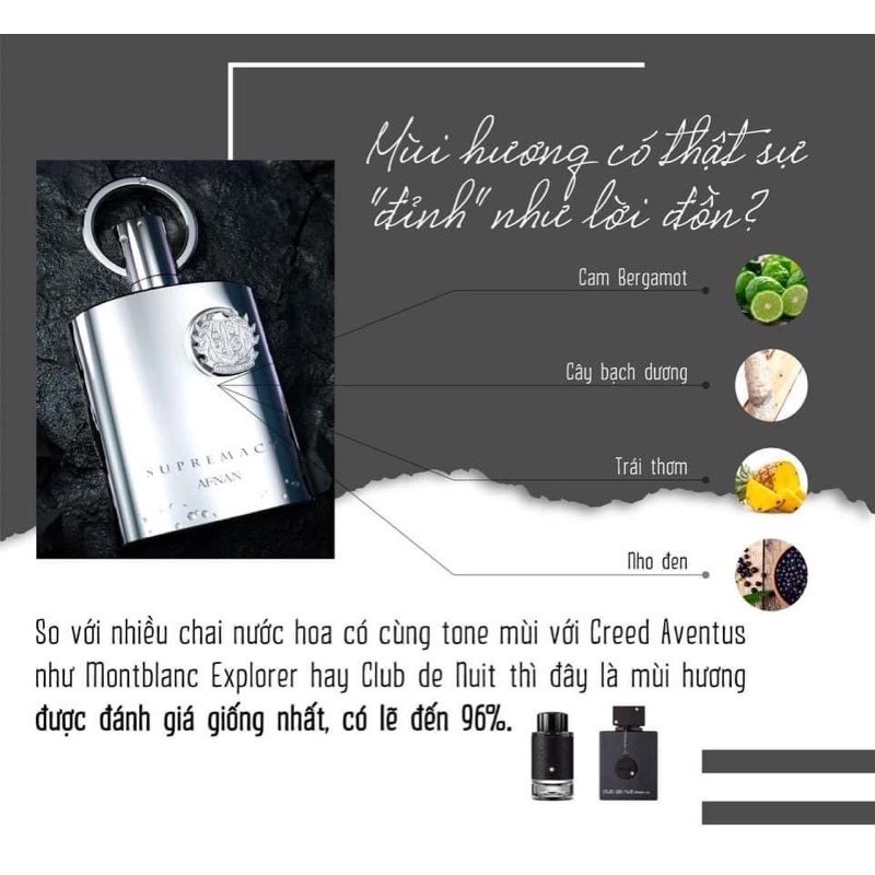 Nước hoa nam supermacy afnan 100m