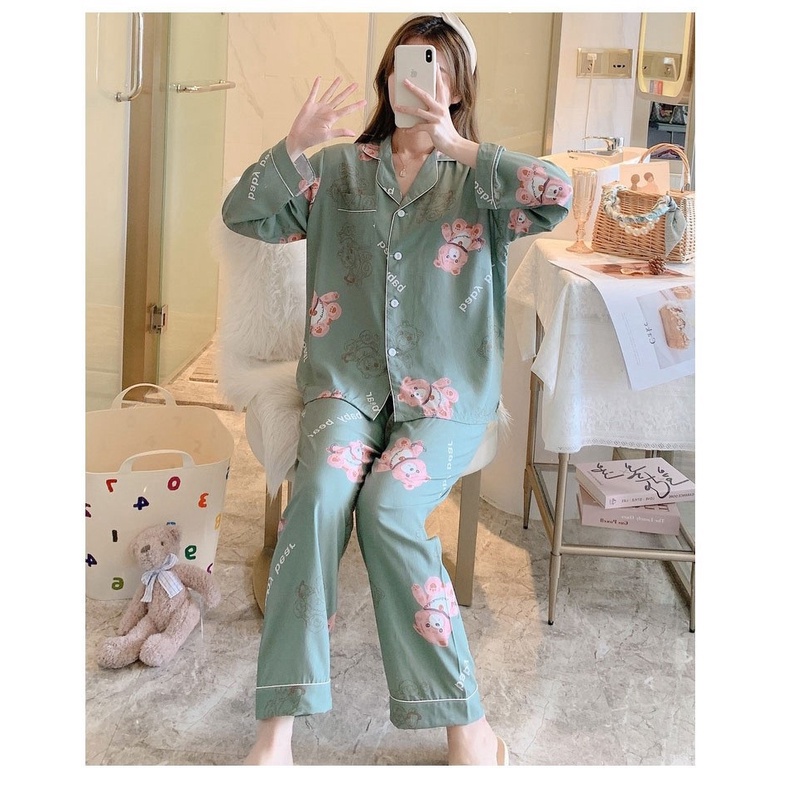 Bộ Lanh Mặc Nhà SAQ218 (KHÔNG MẶC BẦU)