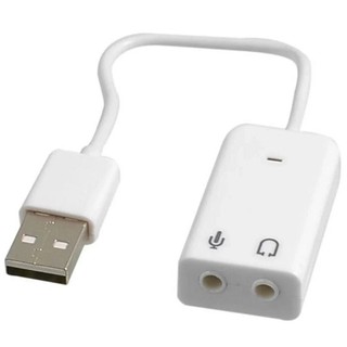 Cáp USB âm thanh 3D USB 7.1 (Trắng)