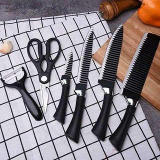 BỘ DAO NHẬT 6 MÓN LƯỢN SÓNG
