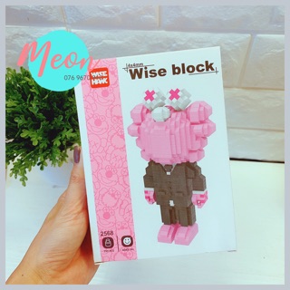 Miniblock Kaws đen - Xếp hình kaws size L